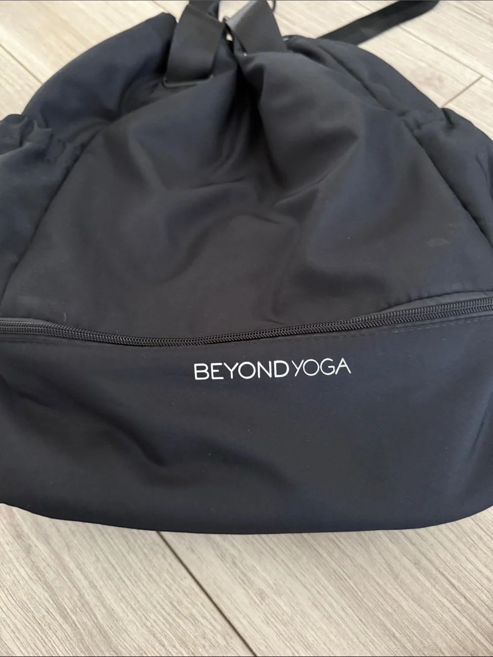 Beyond Yoga convertible gym bag backpack in black